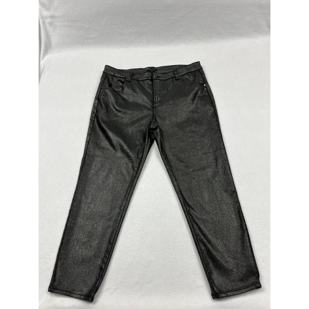 Universal Standard black jeans with sparkle size 12 NWT